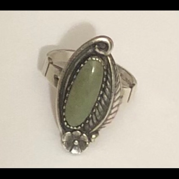 Vintage Navajo signed CH (Chad Hoskie) Size 5.5 925 Ring Or Pinky Ring. R2 - Picture 1 of 10